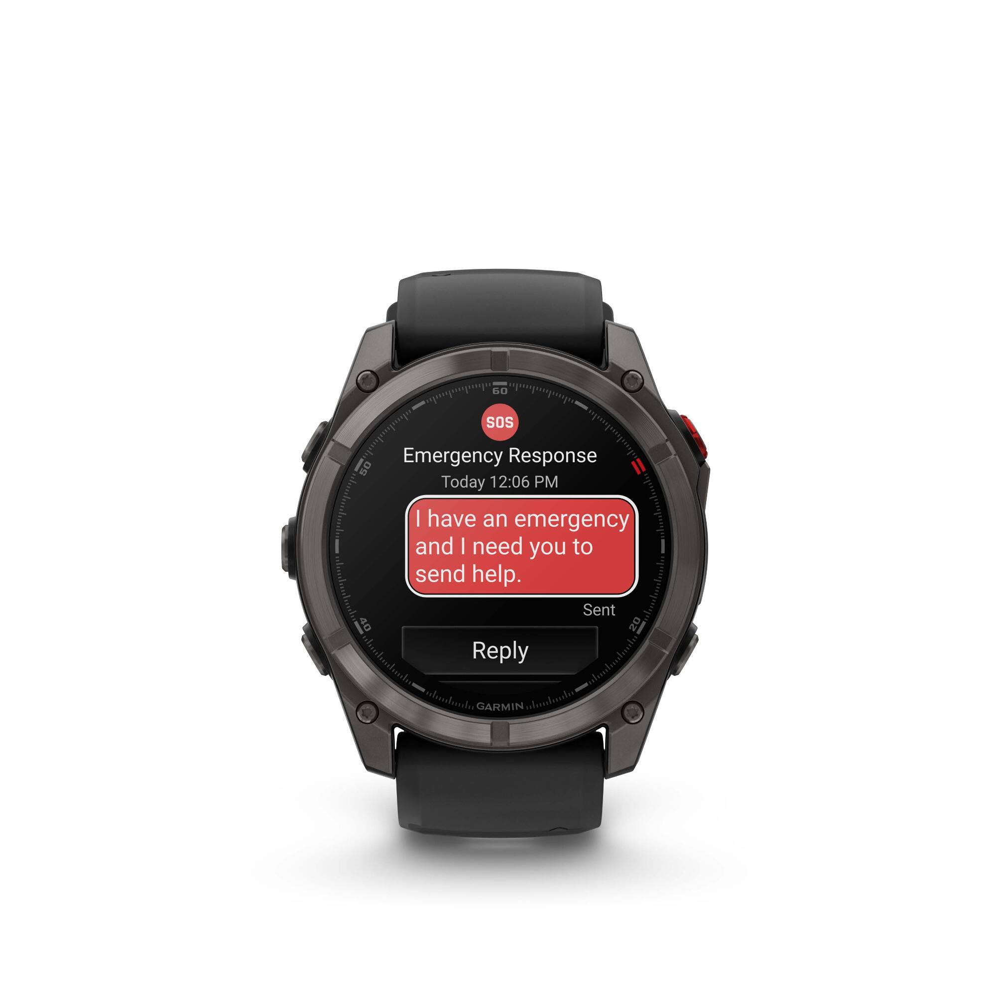 60
SOS
Emergency Response
Today 12:06 PM
I have an emergency and I need you to send help.
Sent
Reply
GARMIN