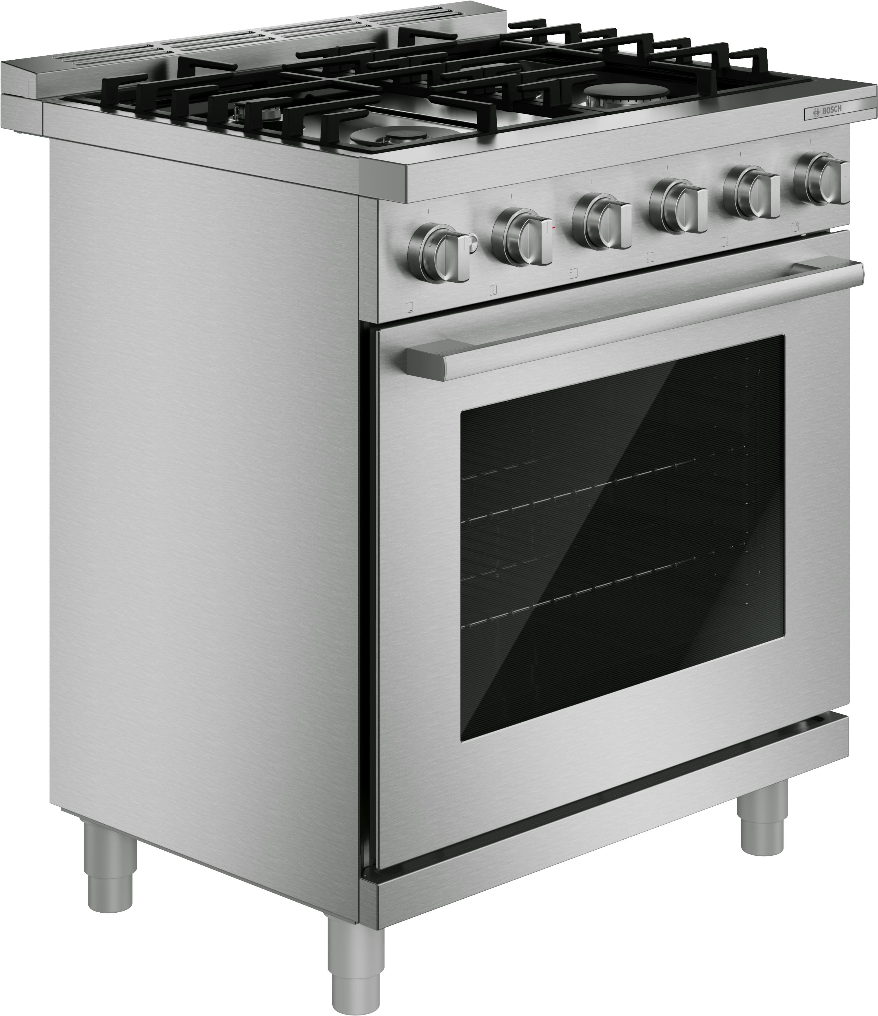 Bosch - 500 Series 30in Dual Fuel Indy Style Range in SS - S