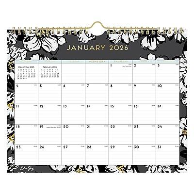 Blue Sky - 2026 Baccara 11" x 8.75" Monthly Desk Calendar (116052-26) - Multicolor