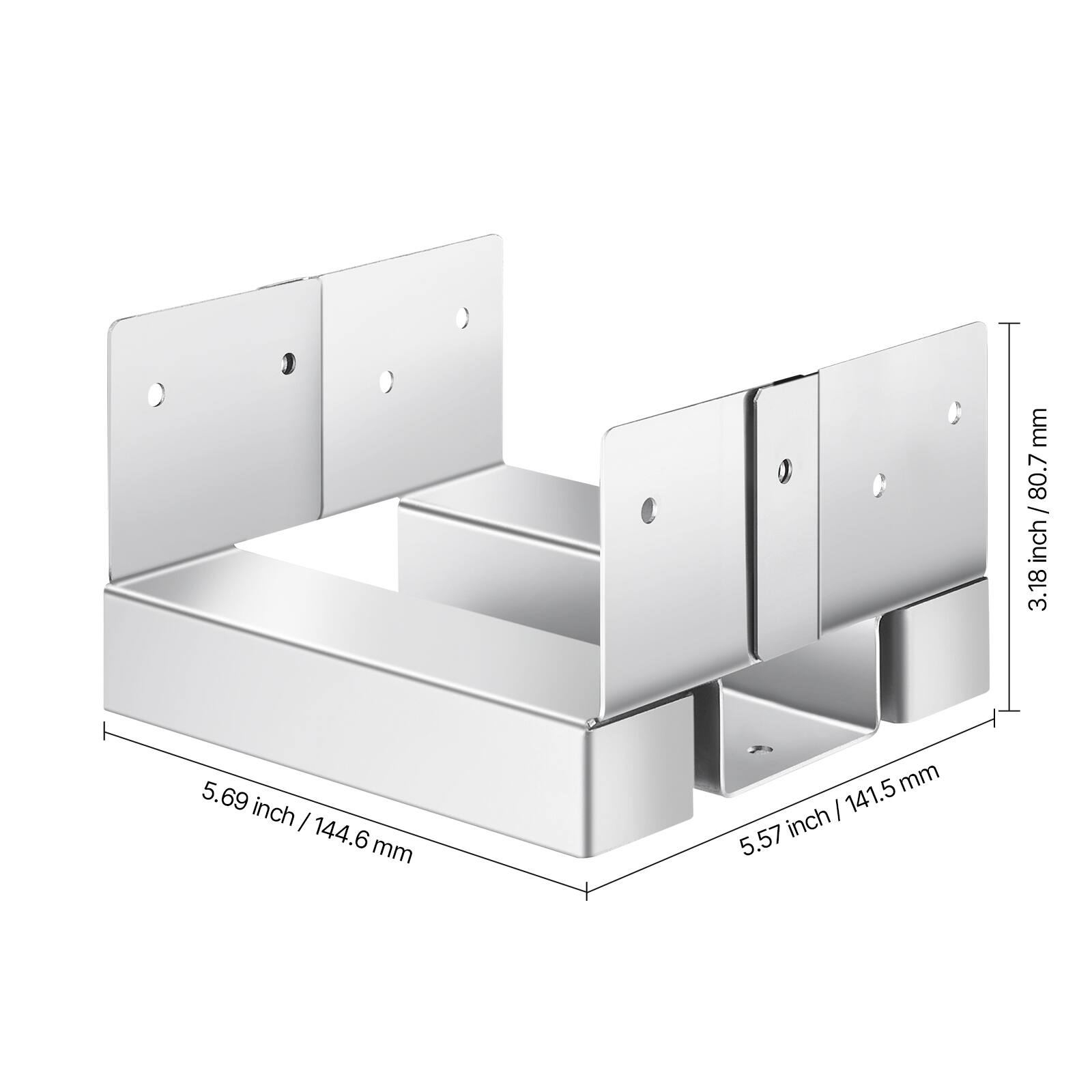 mm 80.7 inch / 80.7 inch 3.18 5.69 inch I 144.6mm mm mm I 141.5 5.57 inch

Corrected:

- 80.7 inch / 80.7 inch
- 3.18 inch
- 5.69 inch / 144.6 mm
- 5.57 inch / 141.5 mm