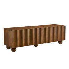 Sorren Scalloped 54" Wood TV Stand by Modway - Walnut