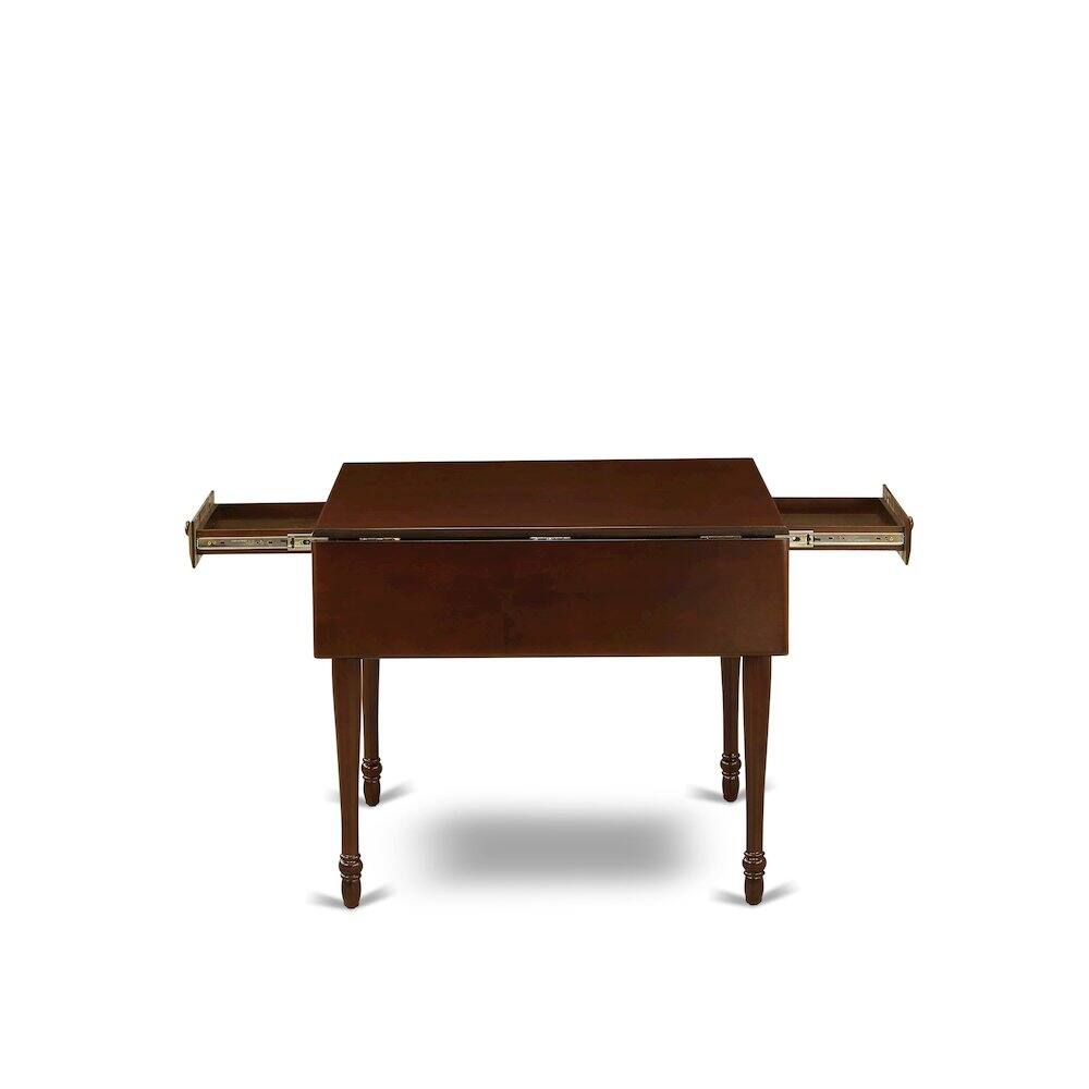 Alt View 4. East West Furniture - 3 Piece Dining Table Set - Red.
