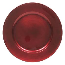 American Atelier - Round Charger Plates 4-Piece Set 13" - Red