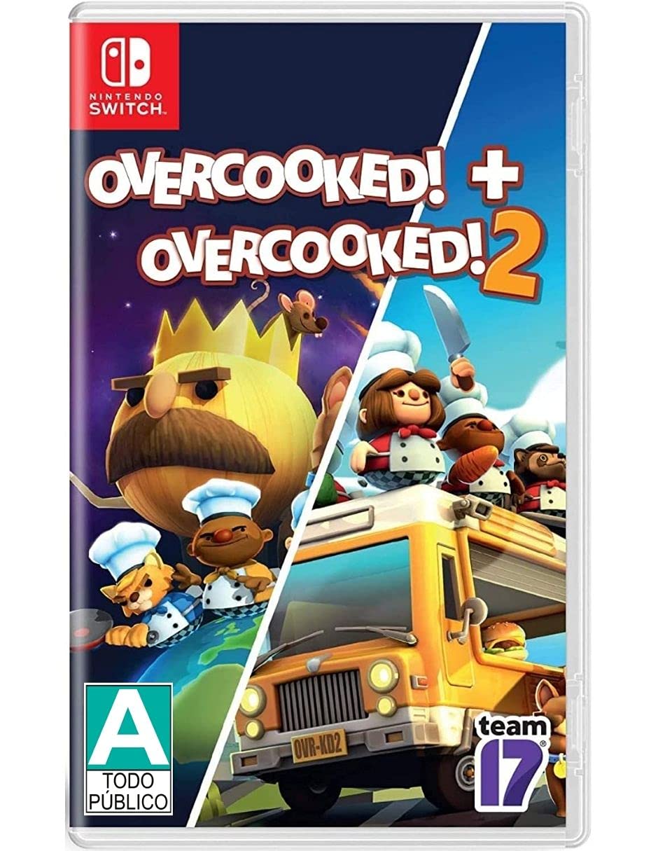 NINTENDO SWITCH  
OVERCOOKED! + OVERCOOKED! 2  

A  
TODO PÚBLICO  

team 17  

OVR-KD2