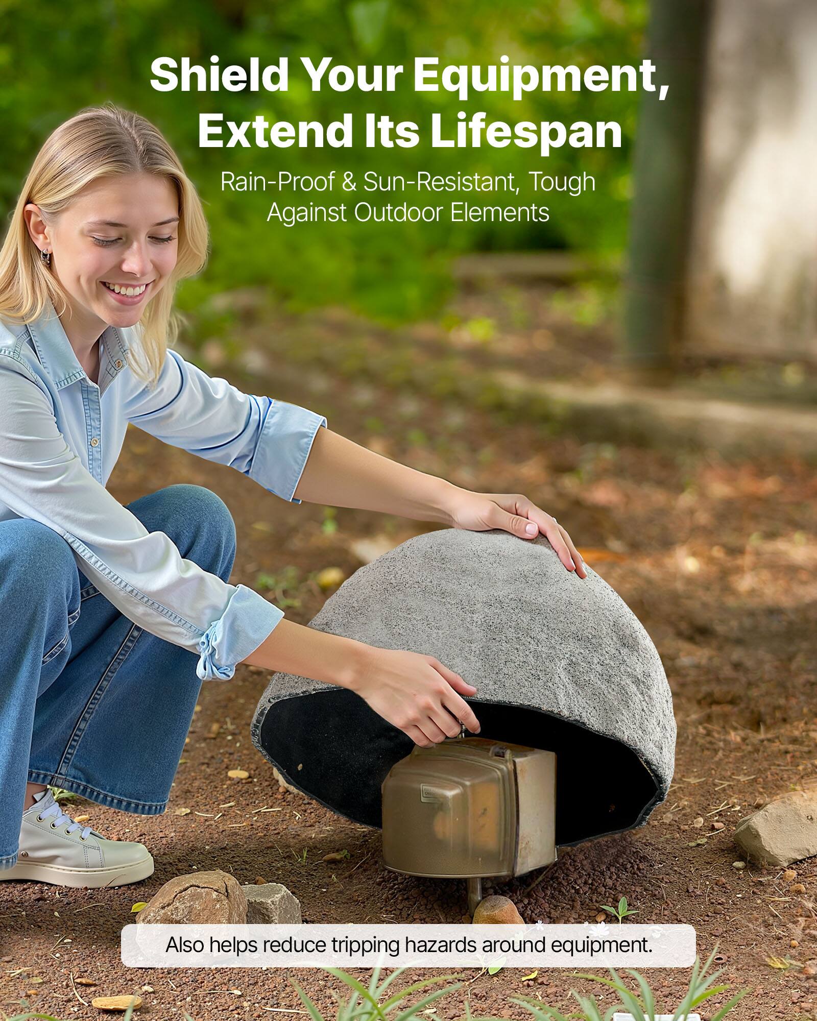 Shield Your Equipment, Extend Its Lifespan  
Rain-Proof & Sun-Resistant, Tough Against Outdoor Elements  
Also helps reduce tripping hazards around equipment.