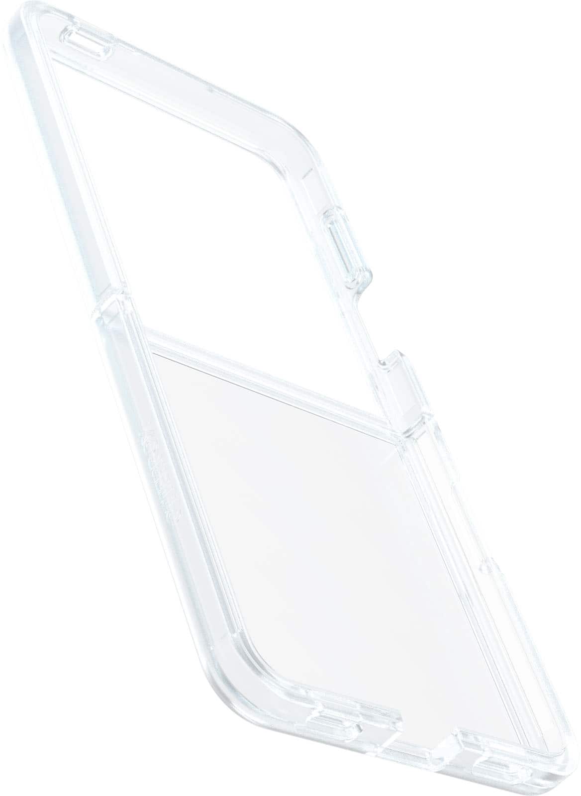 Left. OtterBox - Thin Flex Series for Samsung Galaxy Z Flip7 - Clear.