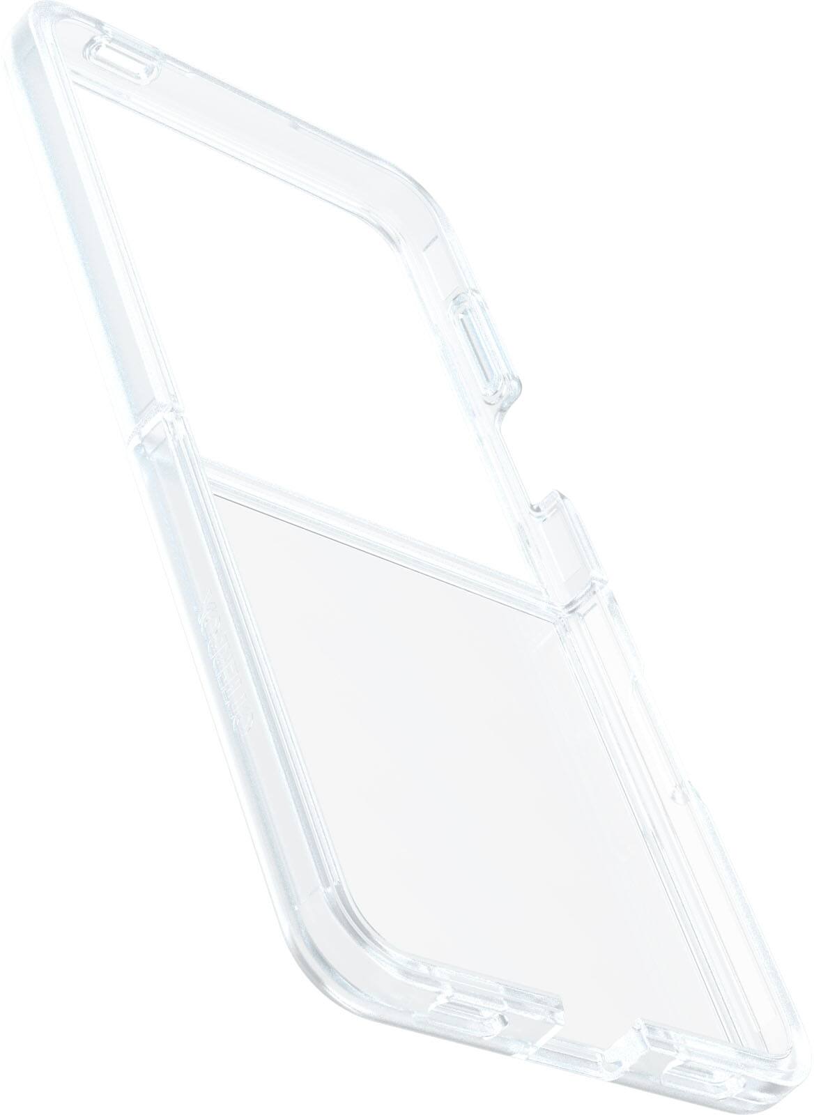 Left. OtterBox - Thin Flex Series for Samsung Galaxy Z Flip7 - Clear.