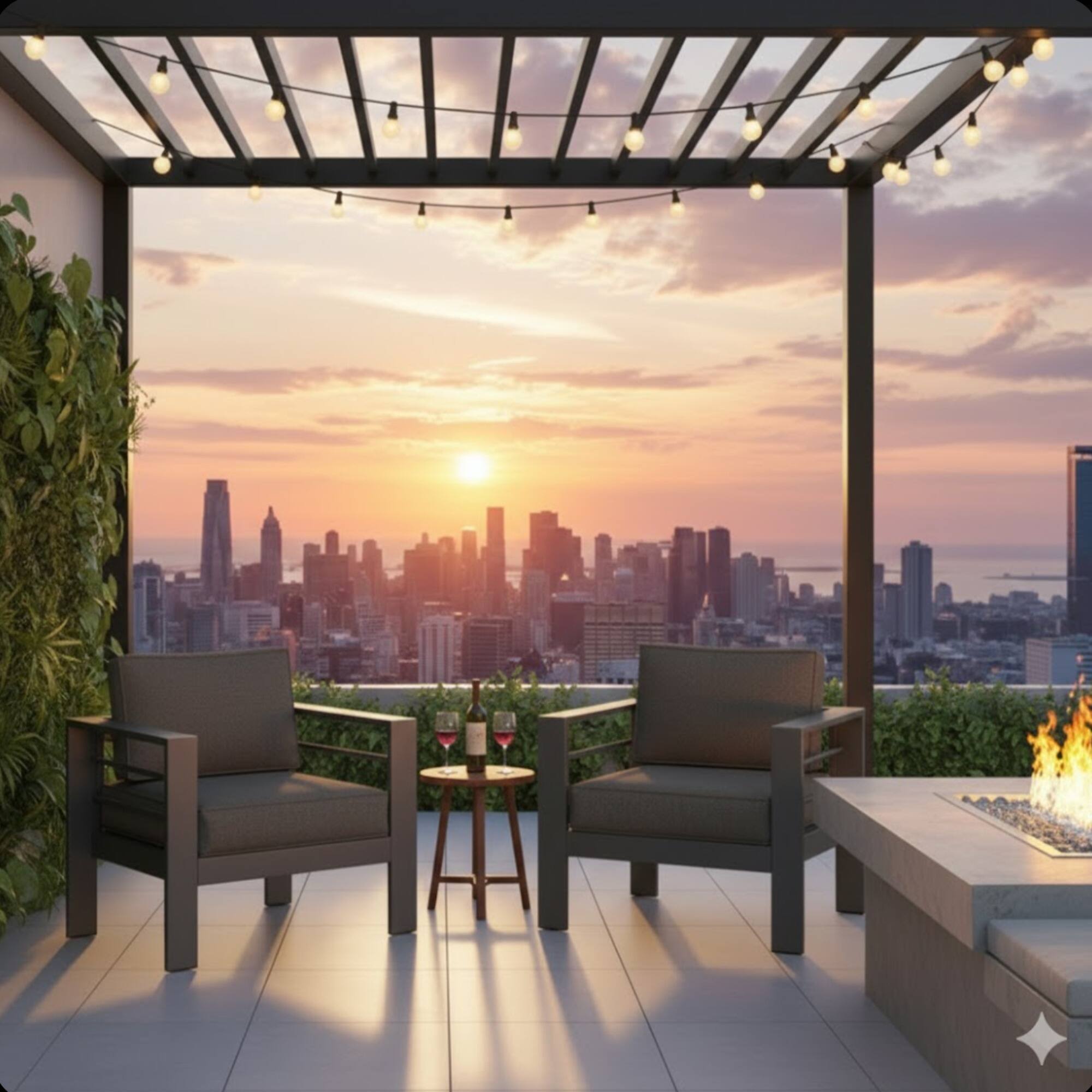 Left. Mondawe - Set of 2 28" All-Weather Metal Patio Armchairs with Cushions - Gray.