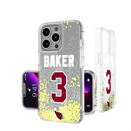 Keyscaper - NFL - Budda Baker Arizona Cardinals iPhone Glitter Phone Case - 14 - Multicolor