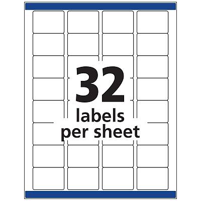 32 labels per sheet