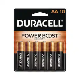 Duracell - MN1500B10Z Power Boost CopperTop Alkaline AA Batteries (10/Pack)