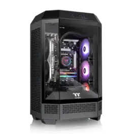 Thermaltake - LCGS Reactor u2670T Gaming Desktop Intel Core Ultra 7 265KF, 32GB Memory, NVIDIA GeForce RTX 5070 Ti, 2TB SSD NVMe M.2 - Black