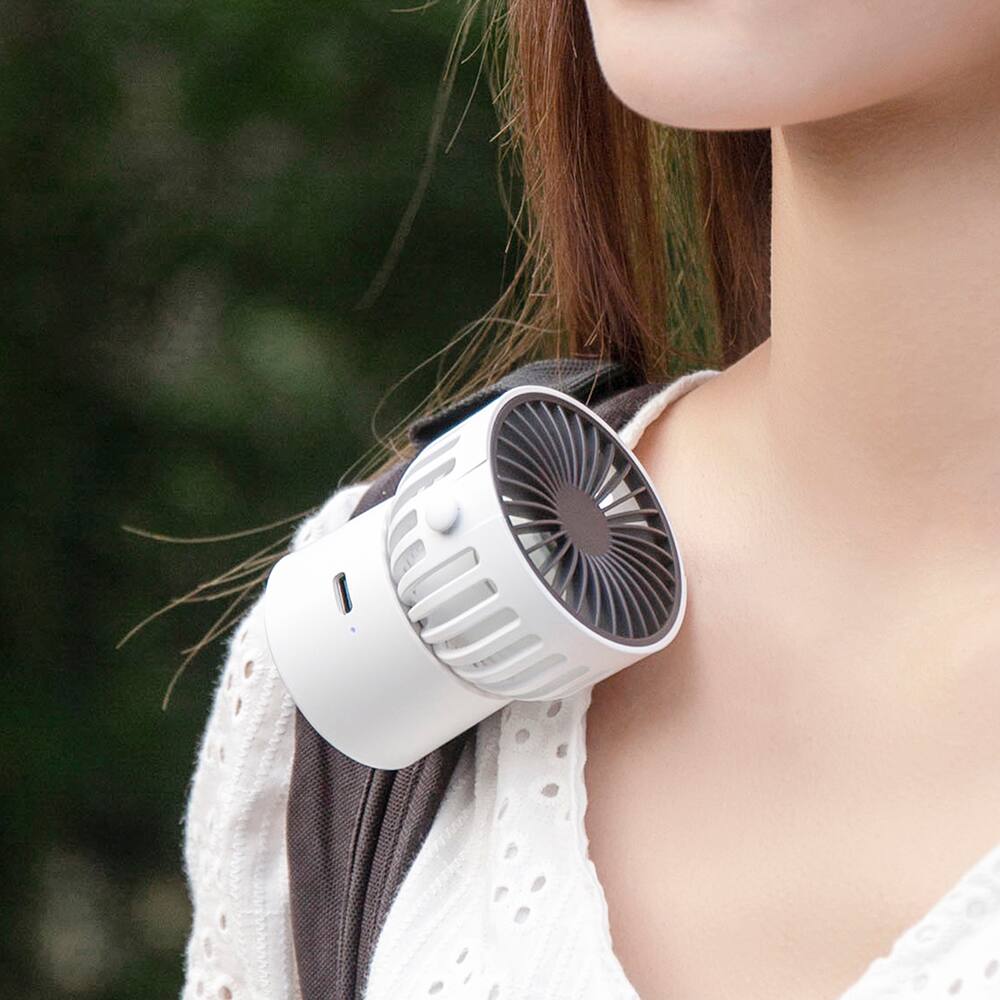 Alt View 4. Cluzine - Ultra Quiet Desktop Fan Stylish Minimalist Design Adjustable Wind Speed for Office.