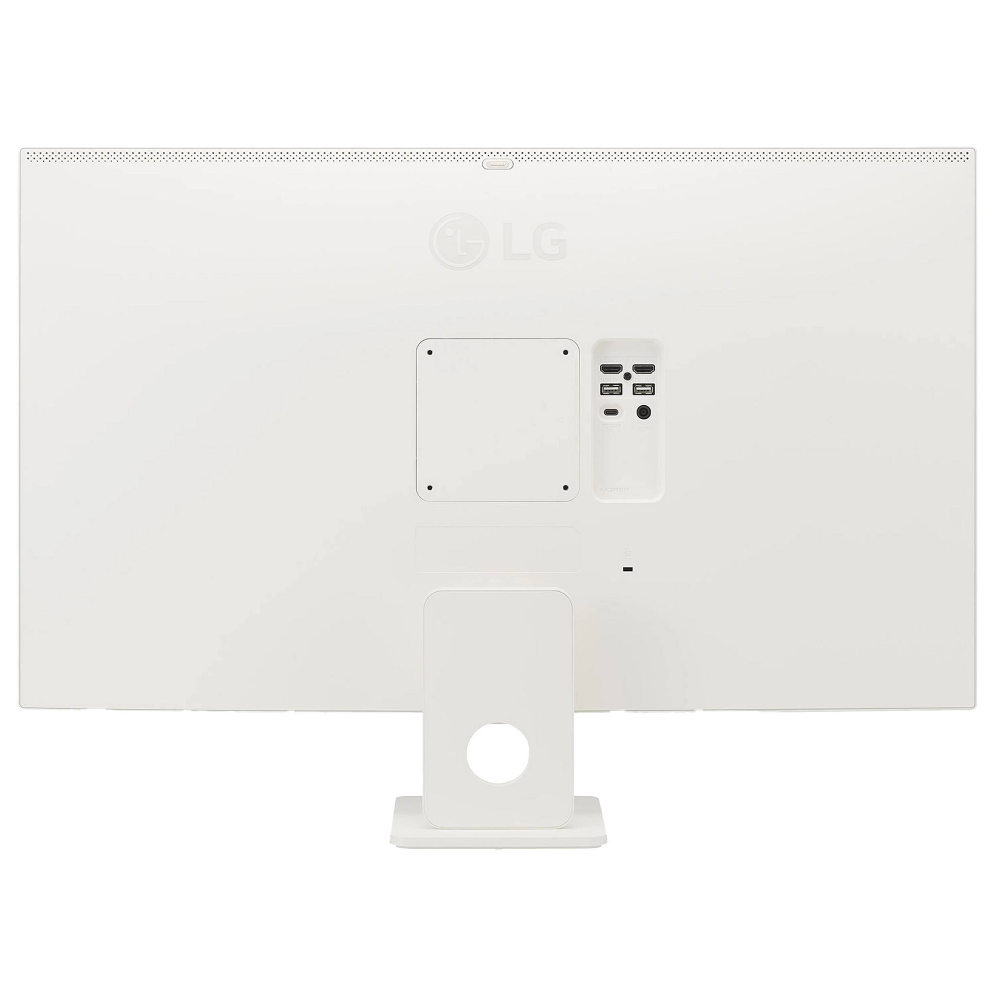 Alt View 3. LG - 32" UHD 60Hz 5ms Smart Monitor with HDR10 (HDMI, USB-C) - White.