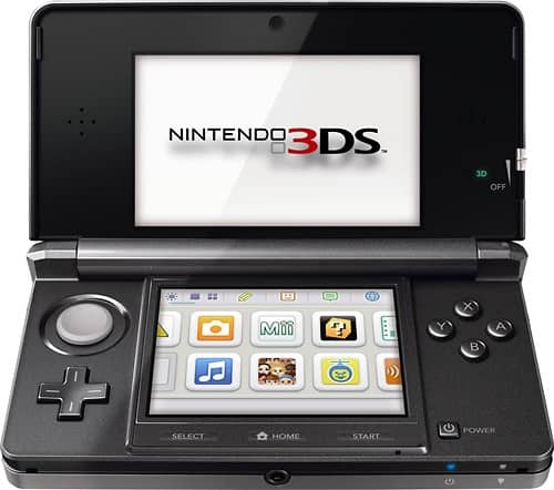 Front Standard. Nintendo - 3DS - Cosmo Black.