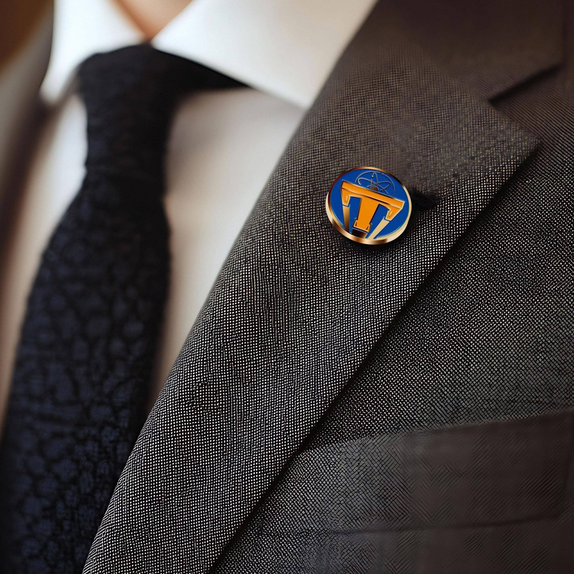 Alt View 2. Funko - Disney's Tomorrowland Metal Lapel Pin Style 2 - Blue.