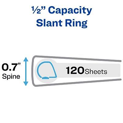 1/2" Capacity Slant Ring  
0.7" Spine  
120 Sheets