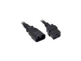 Nippon Labs - 14 AWG C14 / C19 Power Cord, IEC-60320-C14 to IEC-60320-C19, SJT, 15A/250V, 6 ft. Black Power Cable