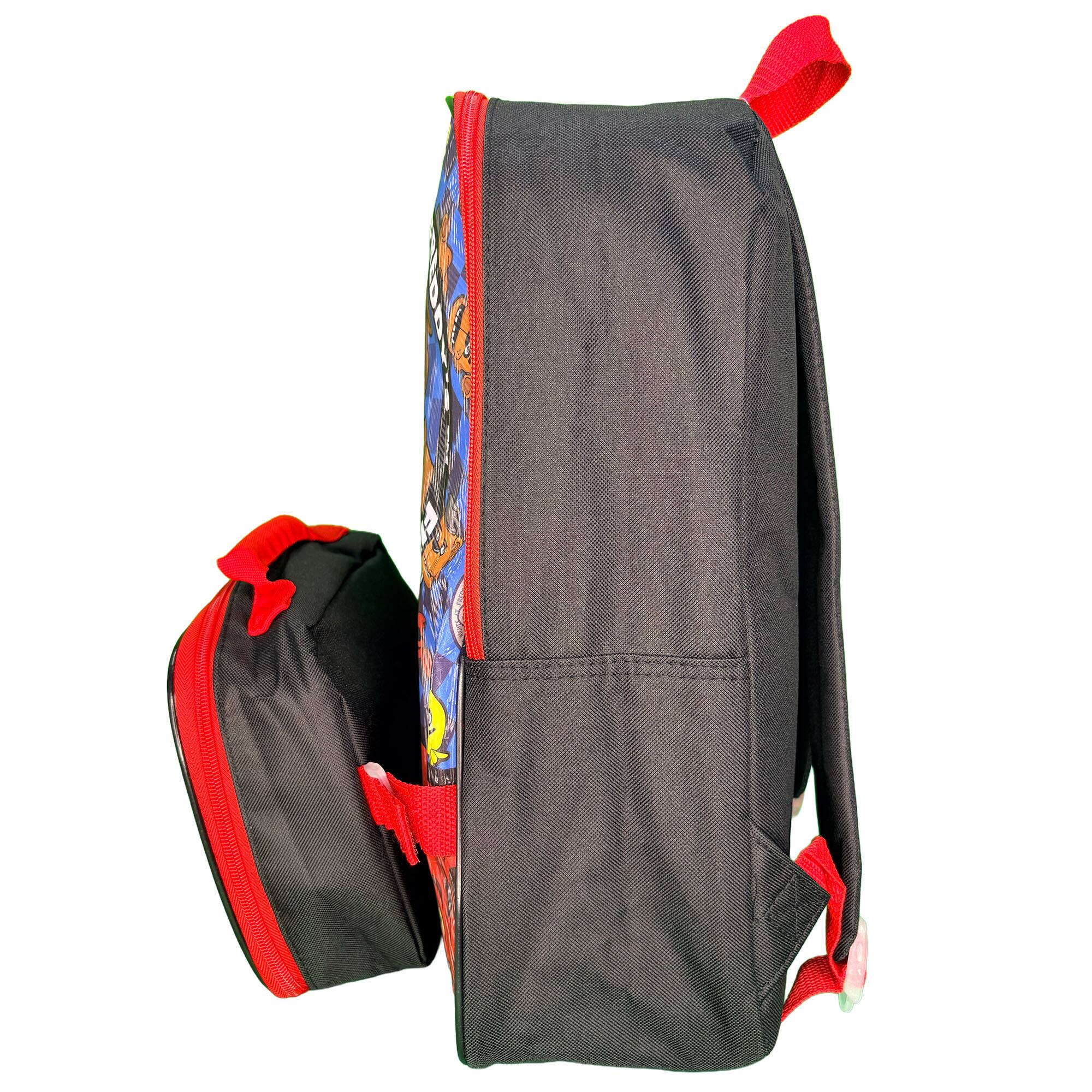 Alt View 1. Funko - Five Nights at Freddy's 16" checkered Backpack for School with Rectangular Lunch Bag - Assorted Pre-Pack.
