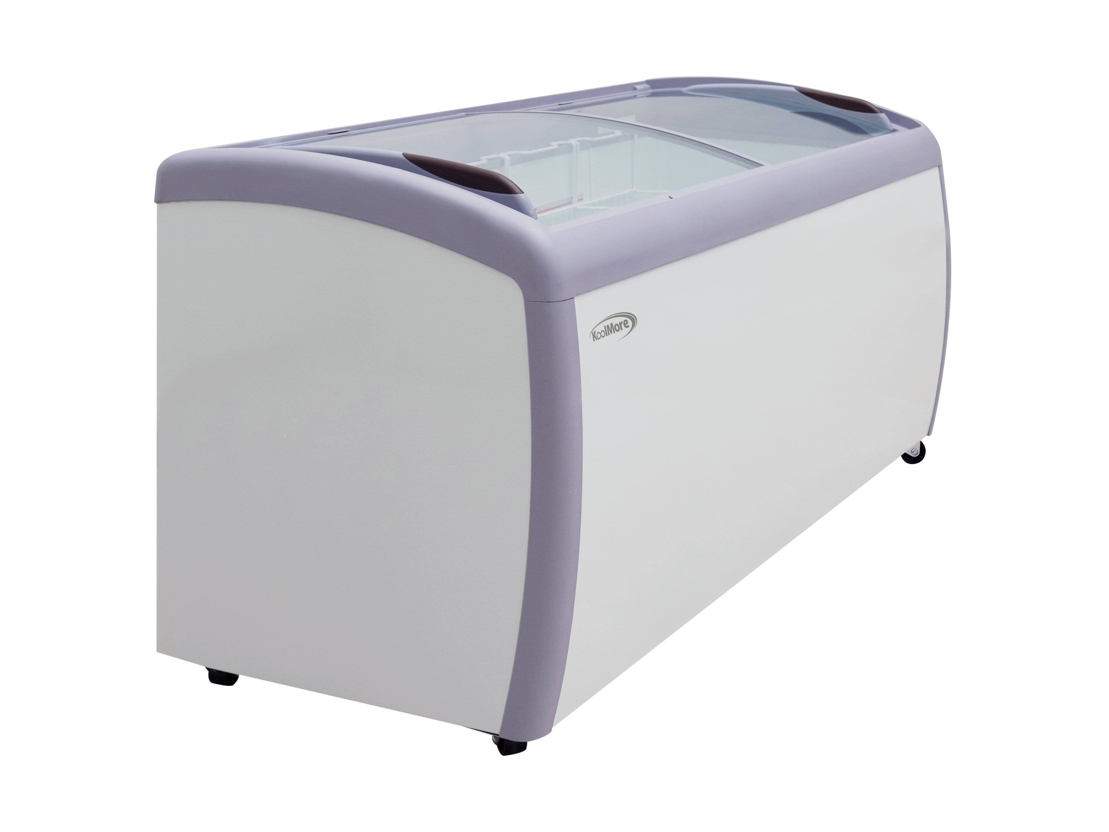 Alt View 4. Koolmore - 60 in. Display Ice Cream Freezer - 16 cu ft. MCF-16C - White.