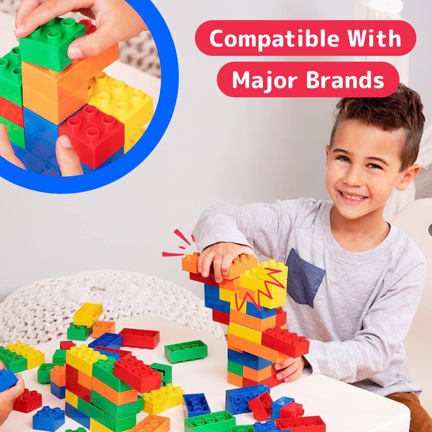 EZTW1 100 piece Building Blocks Set For In 5 18 Months And Up ...
