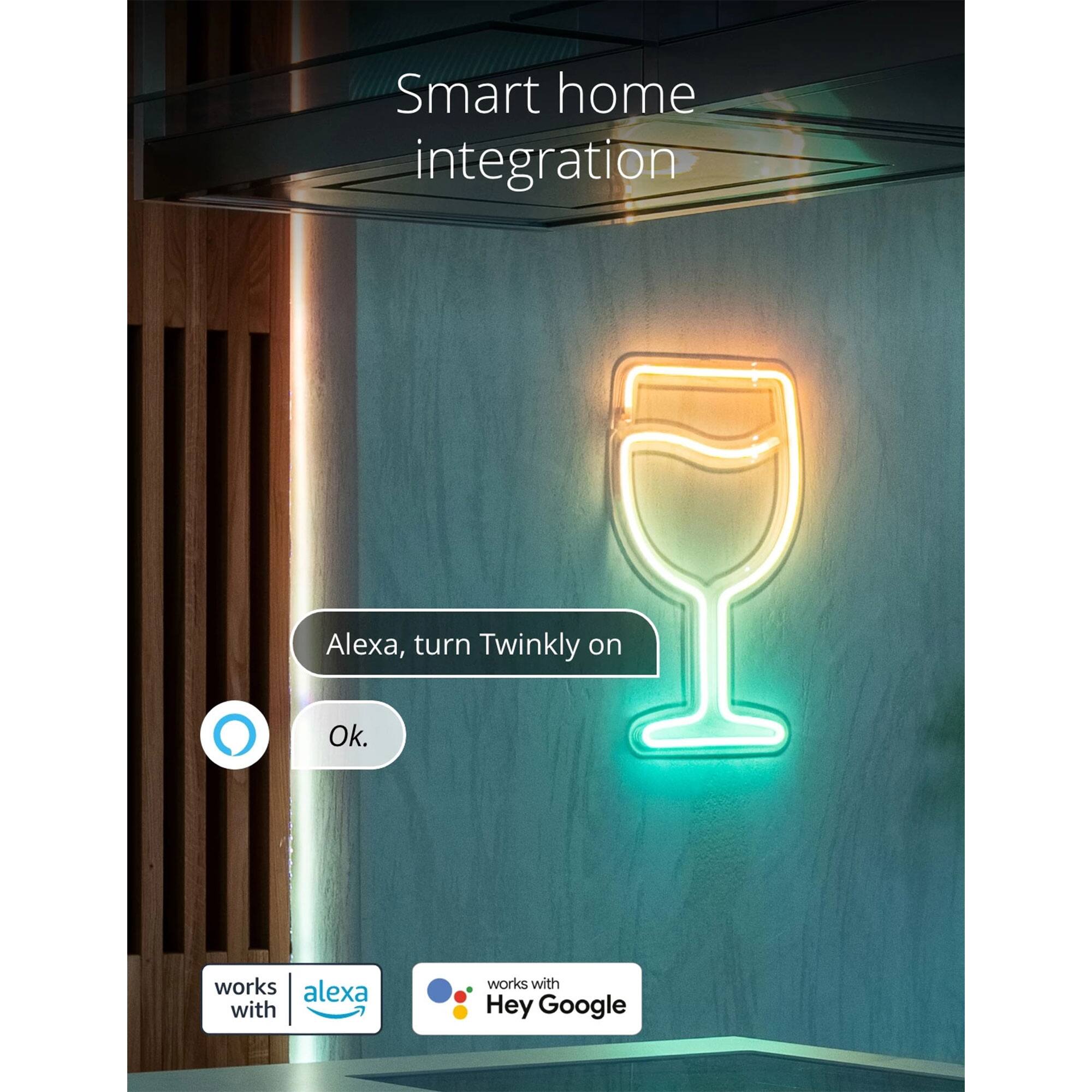 Smart home integration

Alexa, turn Twinkly on

Ok.

works with Alexa

works with Hey Google