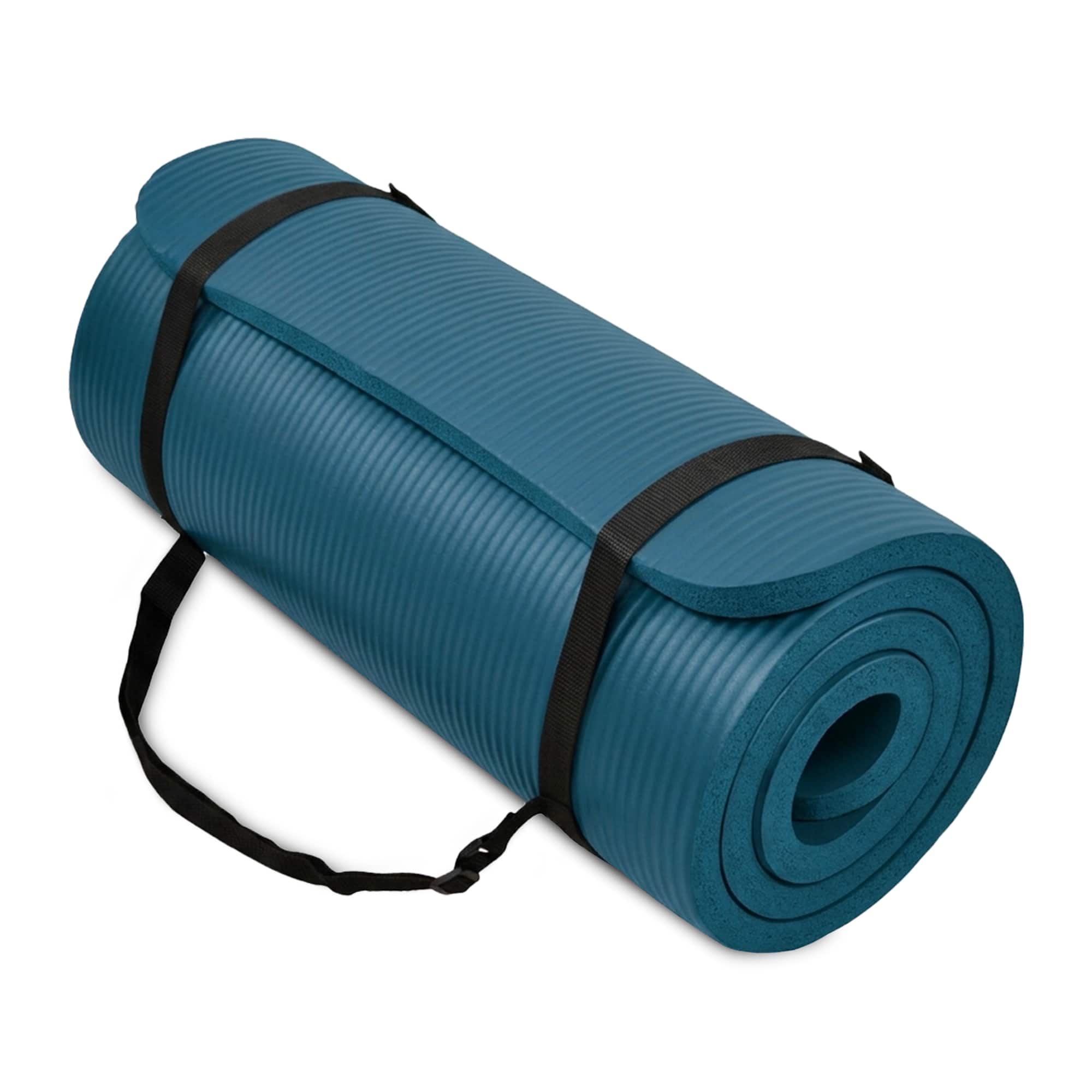 "BalanceFrom Fitness - BalanceFrom Yoga Mat, 1"" Extra Thick Exercise Pilates Workout Mat - Navy Blue" price history on PriceWatchPro