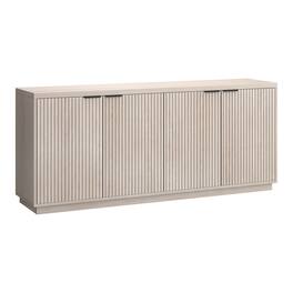 Hudson&Canal - Mansfield 68" Wide Rectangular Fluted Buffet Table - White