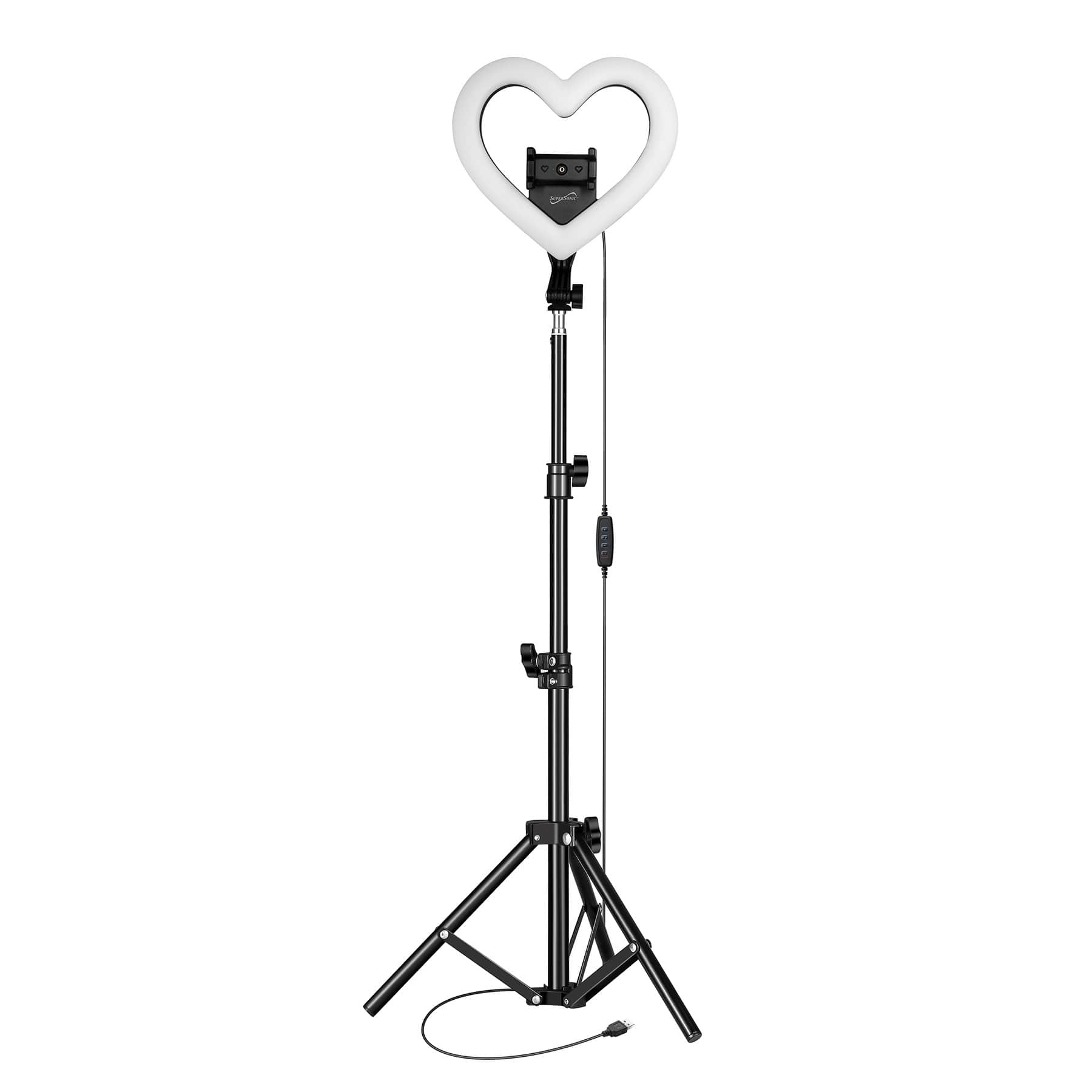 Supersonic - PRO Live Stream 10” Heart Shaped Selfie Ring Light