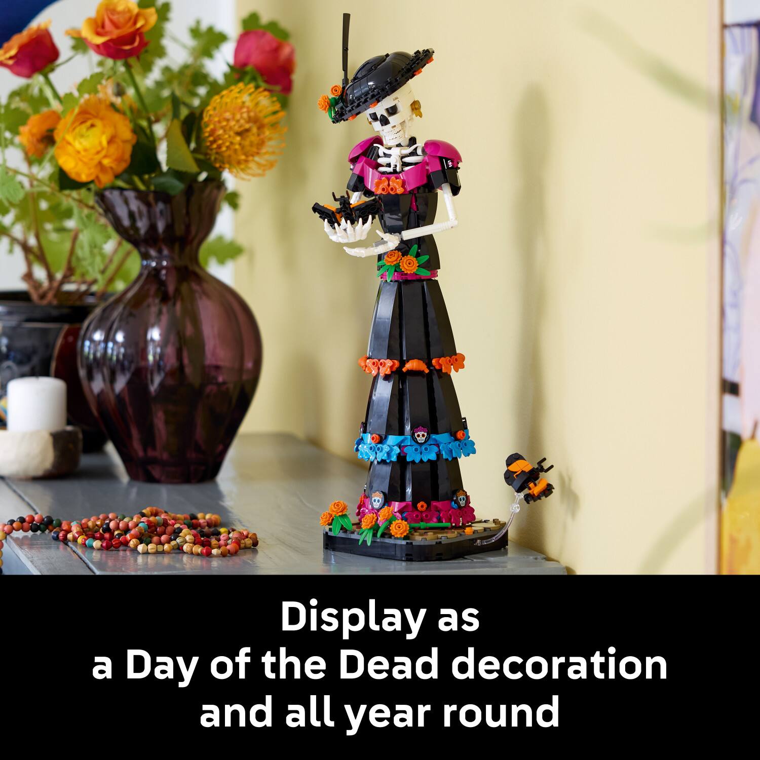 Display as a Day of the Dead decoration and all year round