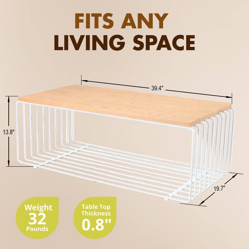 FITS ANY LIVING SPACE

39.4" x 13.8" x 19.7"

Weight: 32 Pounds

Table Top Thickness: 0.8"
