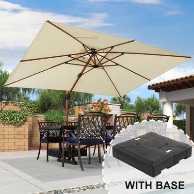9 x 12 patio umbrella Summit Living 12 9 Offset Large Deck Cantilever O summitlivin Its understandable how an ideal outdoor living area is crucial for family bonding and making memories 9' x 12' Rectangular Cantilever
