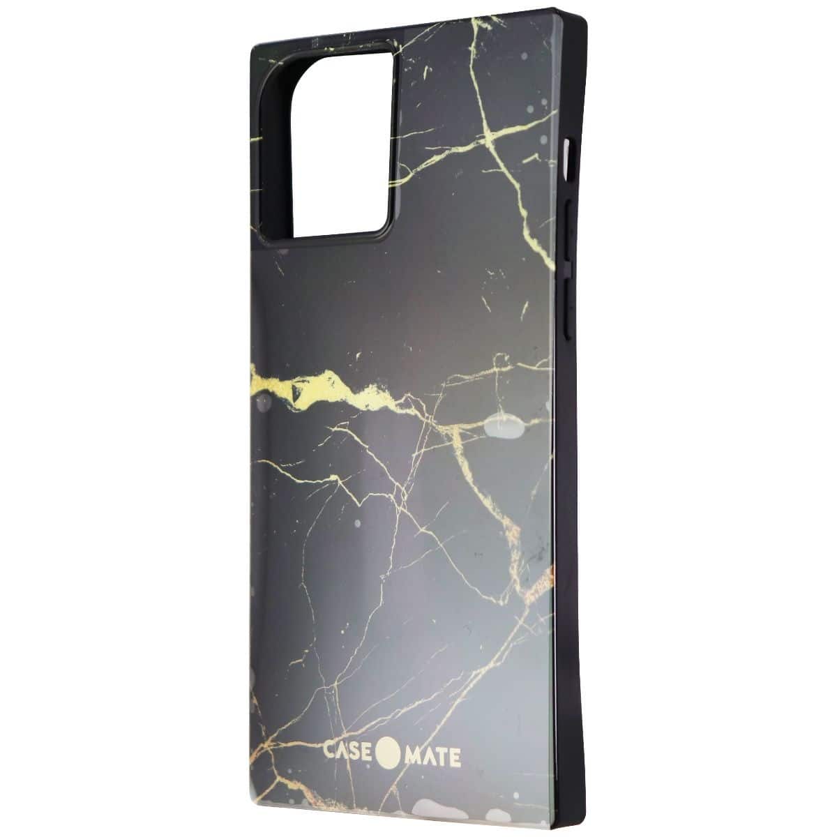 Case-Mate - BLOX Rectangular Case for iPhone 12/iPhone 12 Pro - Gold Marble - Black