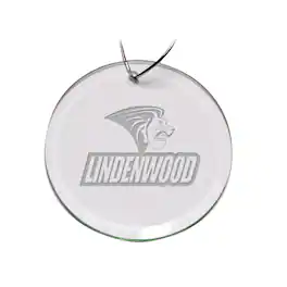 Jardine - Lindenwood Lions Primary Logo 3'' Round Glass Ornament - Multicolor