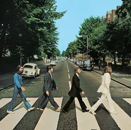 Front. PopMarket - The Beatles - The Beatles - Abbey Road Double Sided Album Art Jigsaw Puzzle - GAMES (MISC) - Multicolor.