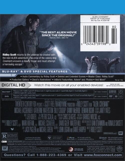 Alt View 1. Alien: Covenant   - BLU-RAY.