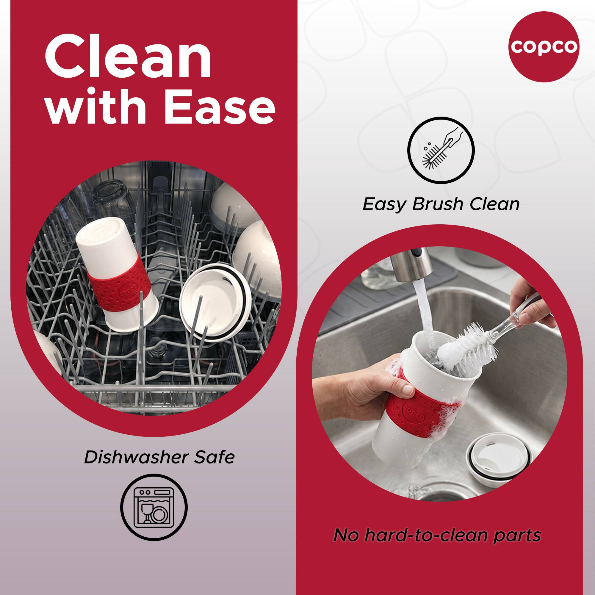 Clean with Ease  
copco Easy Brush Clean  
Dishwasher Safe  
No hard-to-clean parts