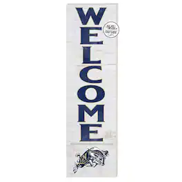 Jardine - Navy Midshipmen 10'' x 35'' Indoor/Outdoor Welcome Sign - White