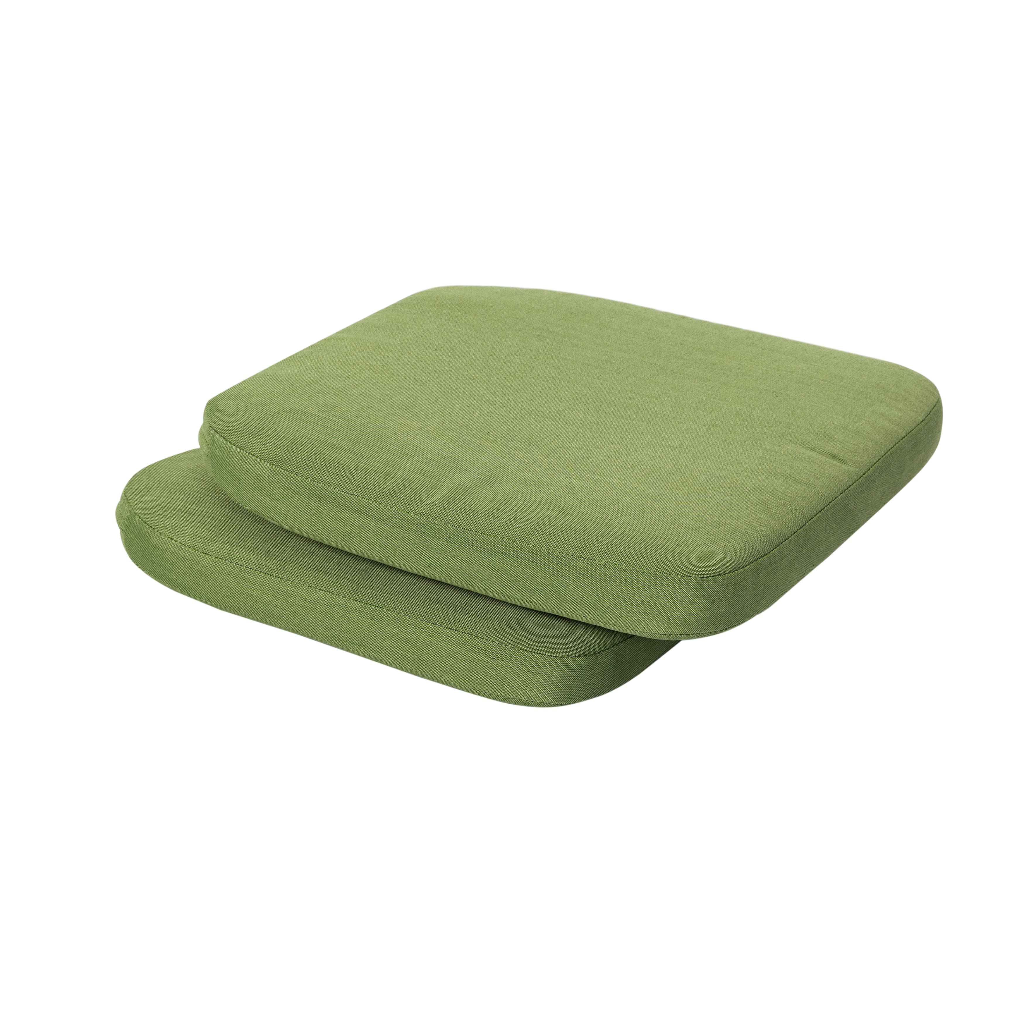 "Nuu Garden - Outdoor 2-Pack 15"" x 16"" x 1.2"" Chair Seat Cushions with Straps - Green" price history on PriceWatchPro