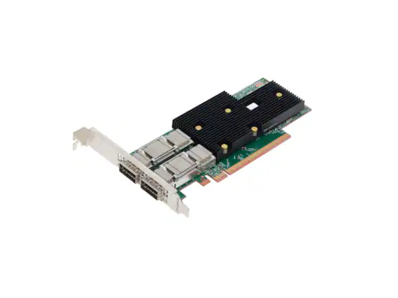 Front. Broadcom - Broadcom Dual-Port 200Gb/s QSFP112 PCIe 5.0 x16 NIC | BCM957608-P2200GQF00.