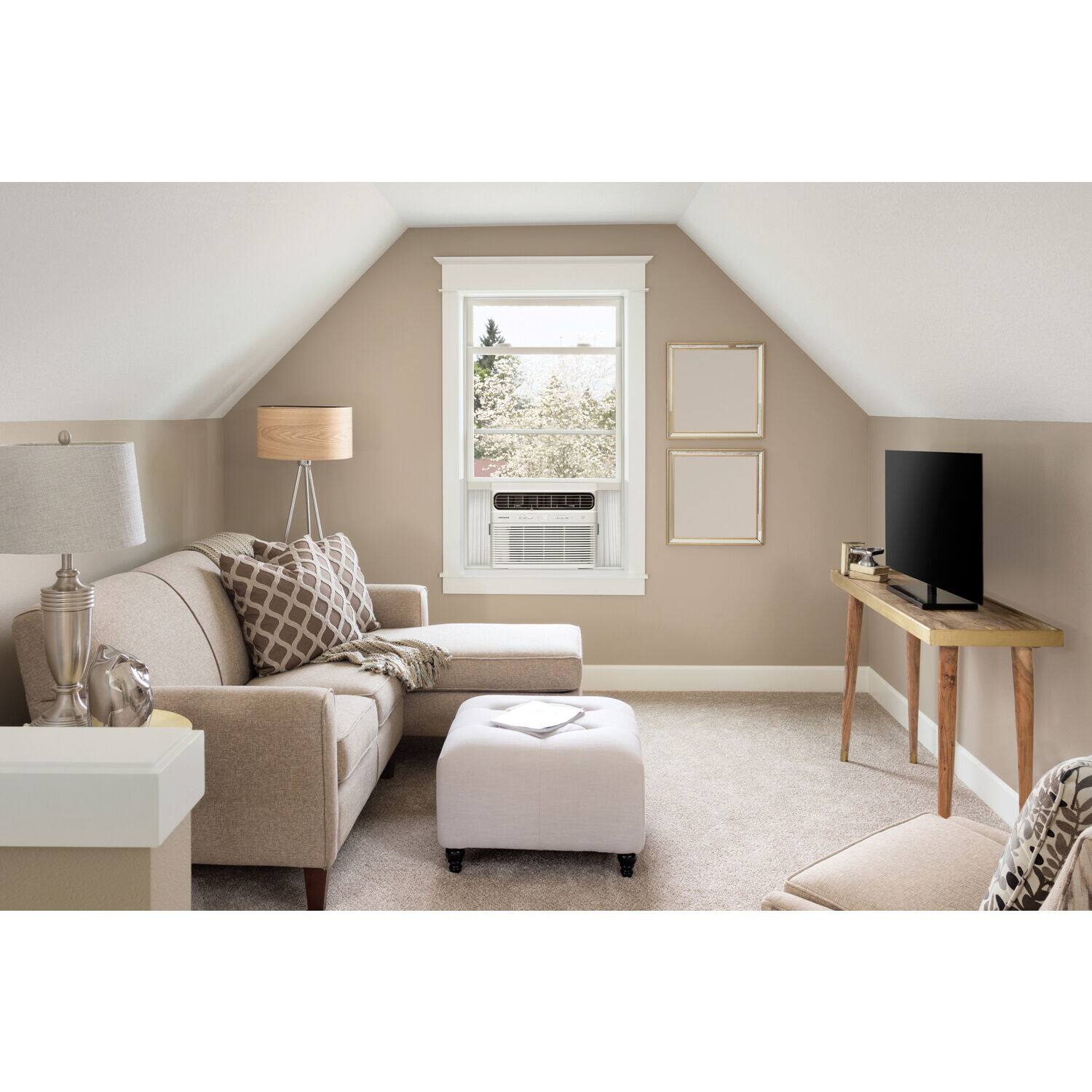 Alt View 3. Frigidaire - 700 Sq. Ft. 14,000 BTU Inverter Smart Window Air Conditioner - White.