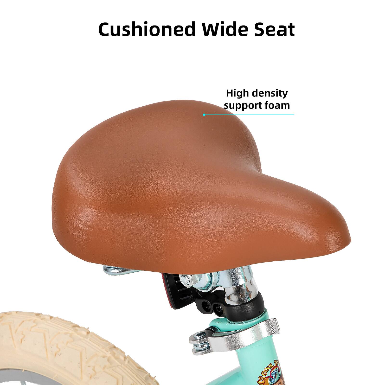Cushioned Wide Seat  
High density support foam