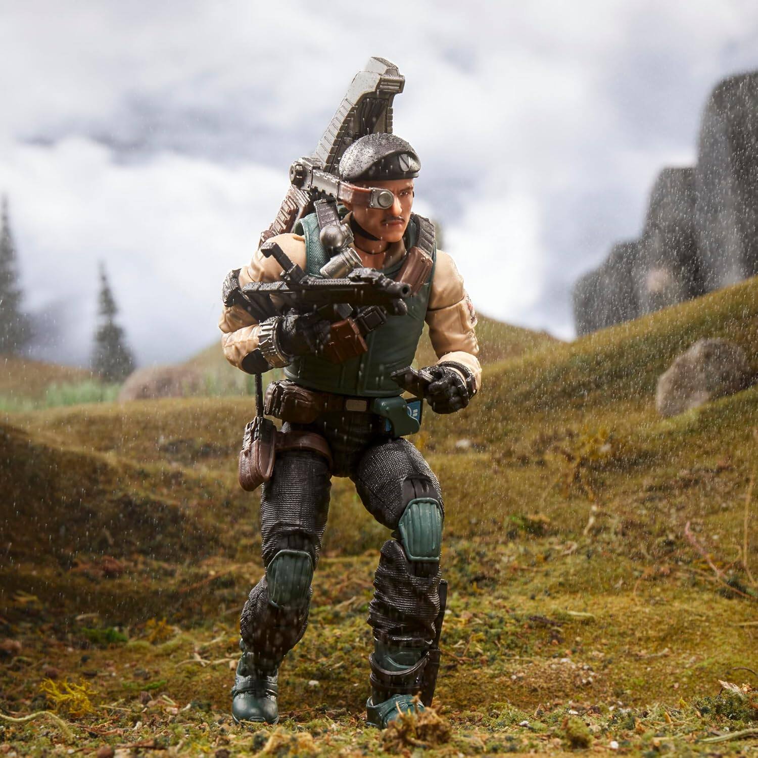 Back. G.I. Joe - G.I. Joe Classified Series #149, Dial-Tone, Collectible 6 Inch Action Figure with 6 Accessories - Dark Blue.