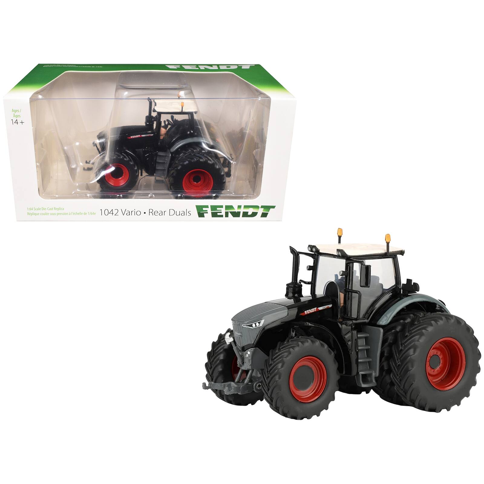 SpecCast Collectibles - Fendt 1042 Vario Tractor with Front and Rear Dual Wheels Black with White Top 1/64 Diecast Model by SpecCast price history on PriceWatchPro