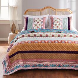 BreeBe - Thalia Quilt Set 3-Piece King/Cal King - Tango