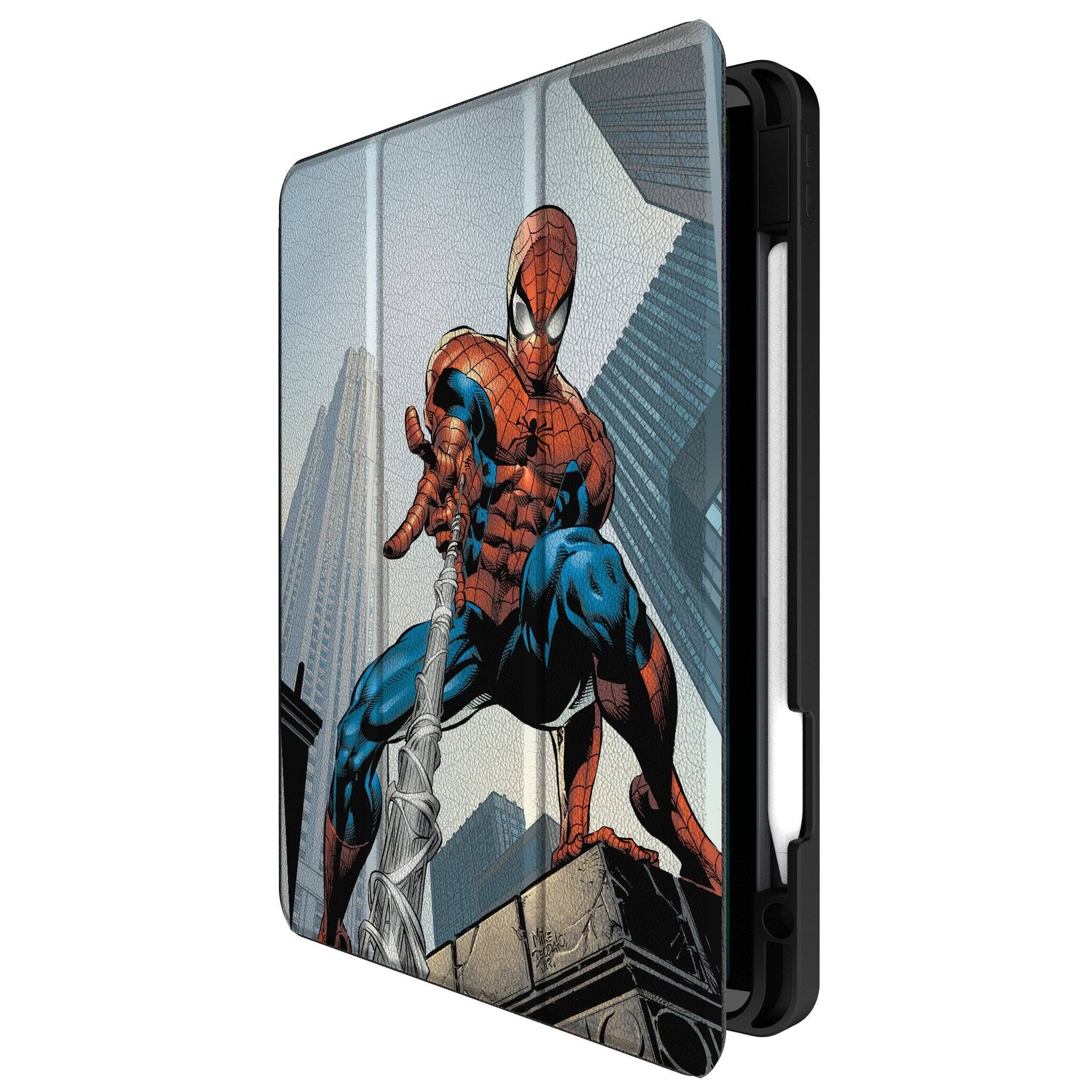 Angle. Keyscaper - Marvel Cover Art Tablet Case - Apple iPad Pro 13in (M4) - Spider-Man 2.