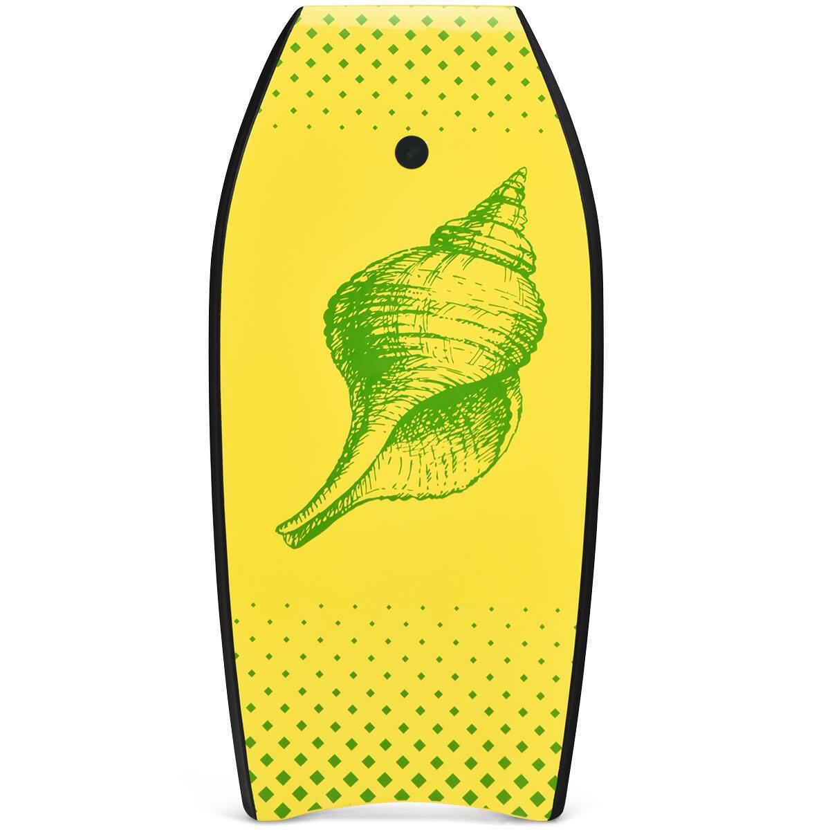 Alt View 10. GOPLUS - Goplus 41" Super Lightweight Bodyboard Surfing W/Leash EPS Core Boarding IXPE - Yellow.
