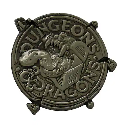 Front. Dungeons & Dragons - Dungeons & Dragons Limited Edition Mimic Premium Pin Badge - Black.