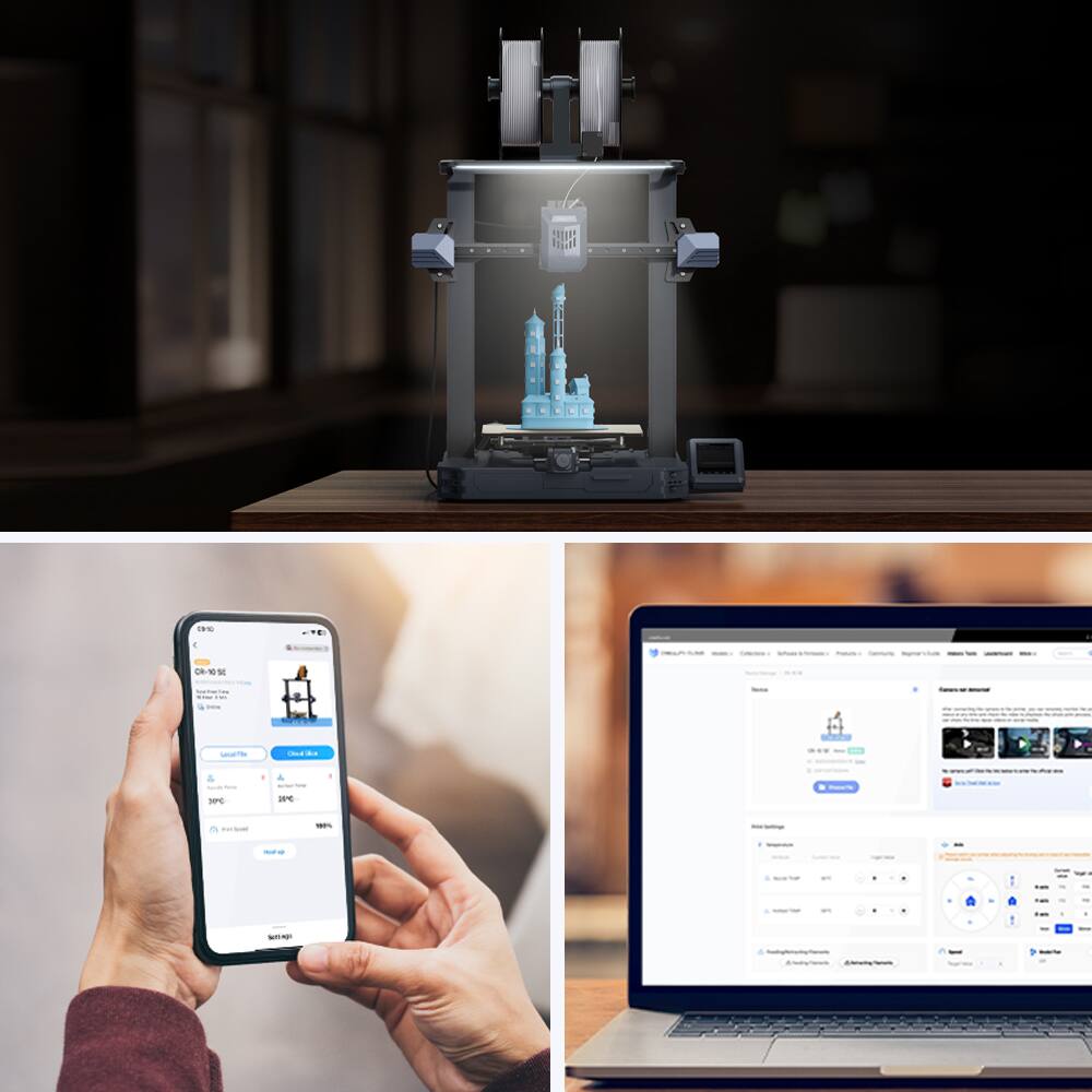 Alt View Zoom 11. Creality - CR-10 SE 3D Printer - Black.