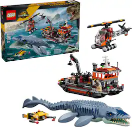 LEGO - Jurassic World Mosasaurus Dinosaur Boat Attack 77983